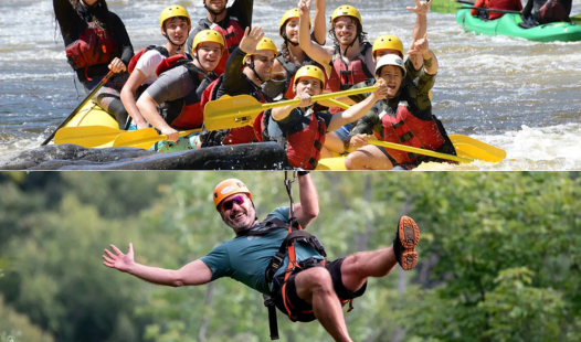 Forfait rafting tyrolienne