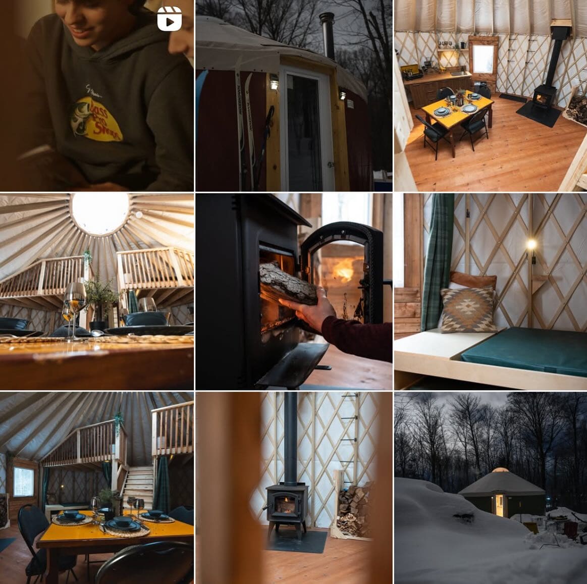 A l'intérieur de la yourte